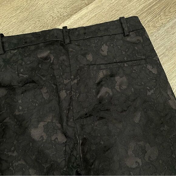 H&M Jacquard Floral Print Trouser Pant Size 8 - Picture 6 of 9